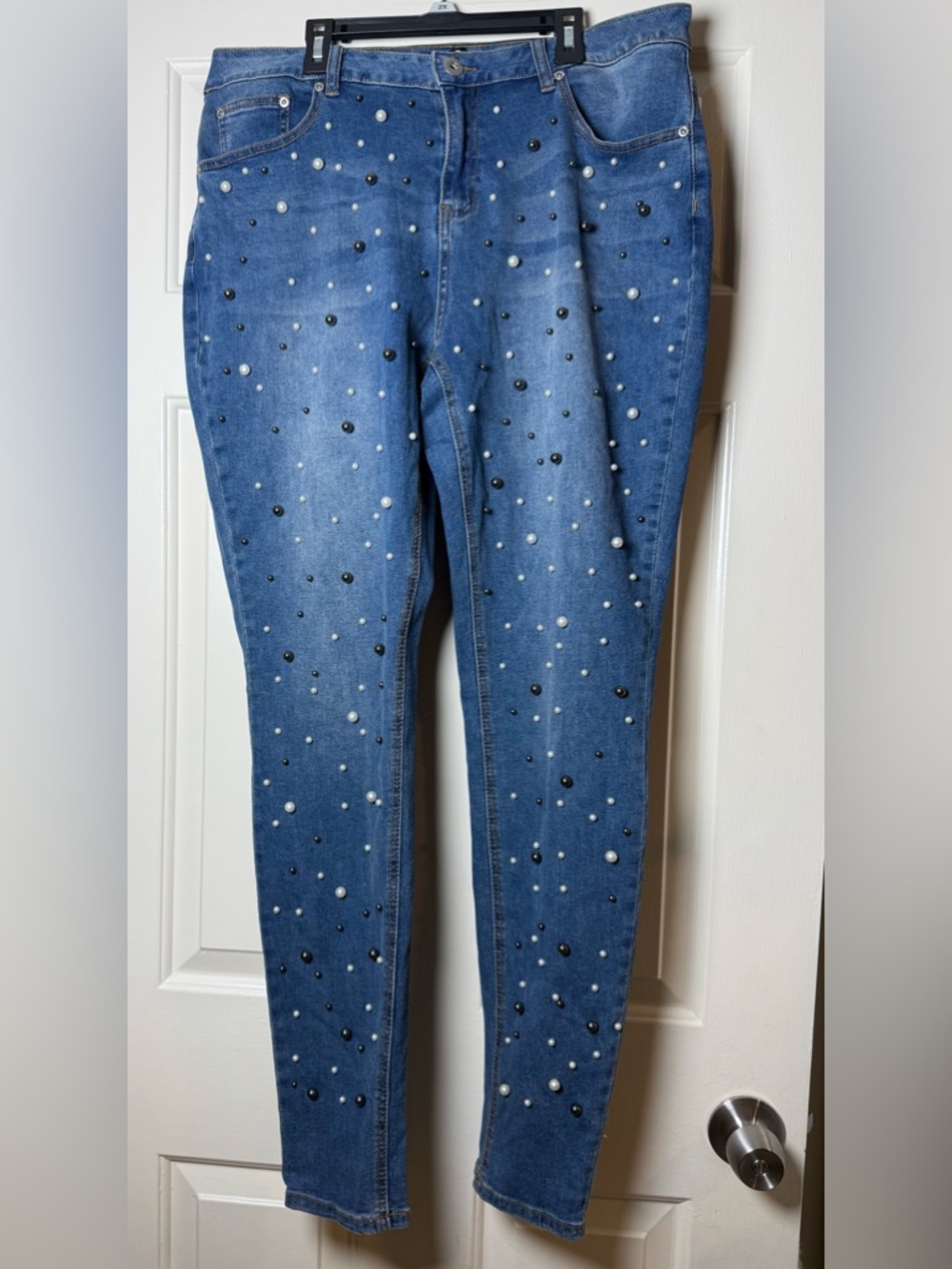Ashley Stewart Embellished Denim Jeans